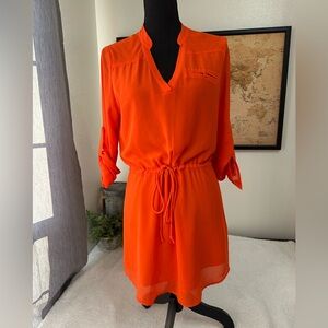 Naked Zebra orange dress